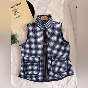 Cambridge Dry goods Gingham Blue Vest